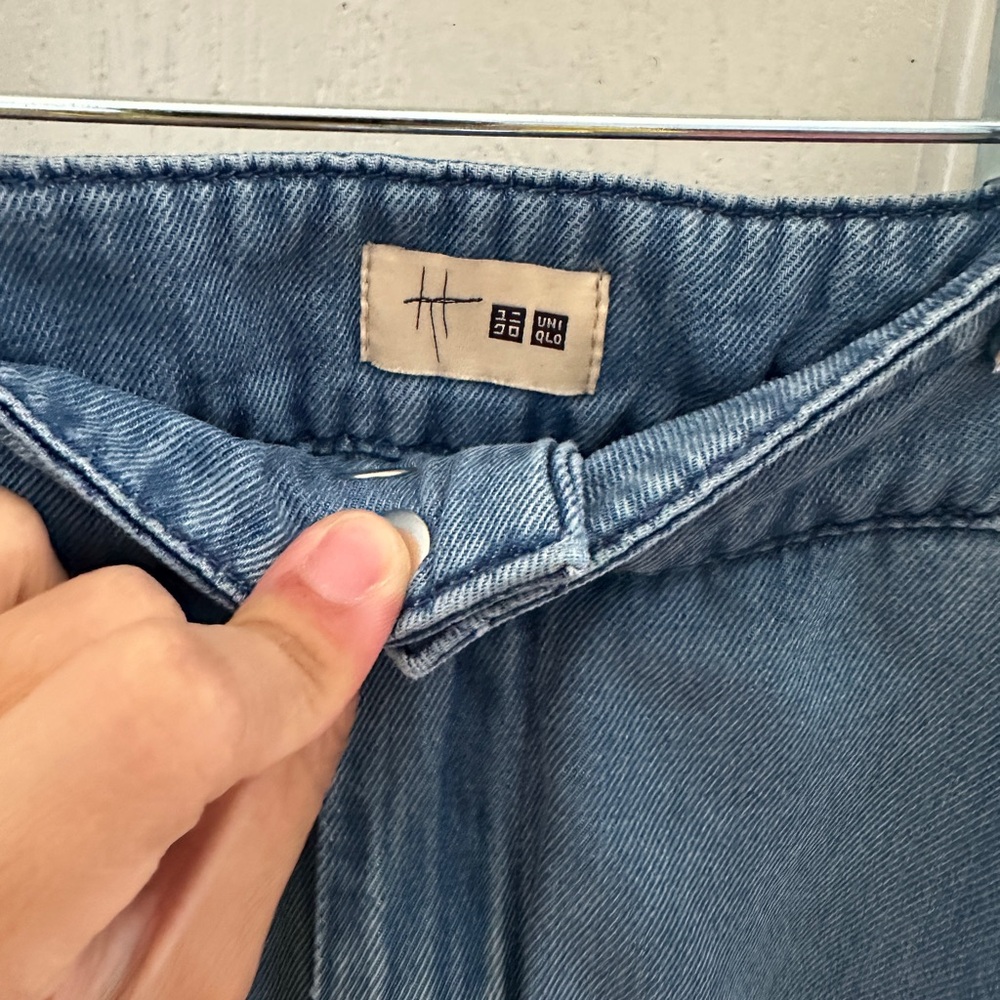 Uniqlo x Ines de la Fressange Blue Wide-Leg Pants Size 7 - Picture 3 of 6